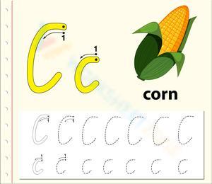 C is for Corn Worksheet