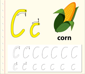 C is for Corn Worksheet
