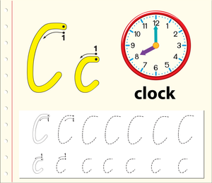 Cursive Letter C Tracing | Essential Kindergarten Worksheet