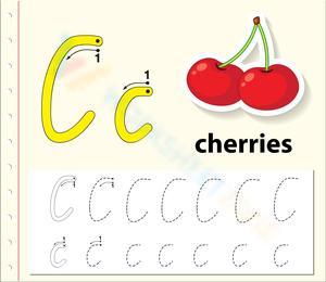 C is for Cherries Worksheet