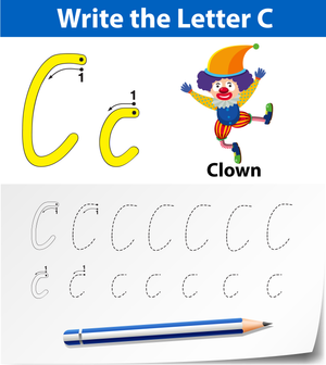 C is for Clown Worksheet