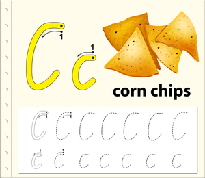 C is for Corn Chips Worksheet