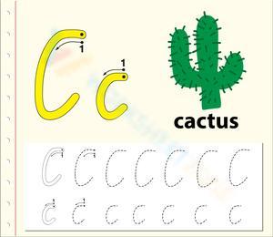 C is for Cactus Worksheet
