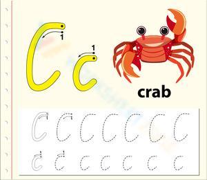 C is for Crab Worksheet
