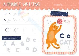 Alphabet Writing: C Letter Worksheet