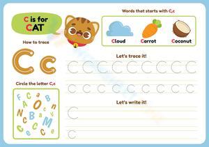 How to Trace Letter C Worksheet