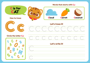 How to Trace Letter C Worksheet