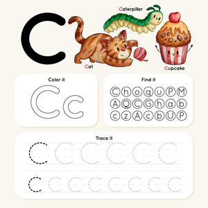 Printable Letter C Tracing Worksheet | Grade K