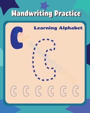 Letter C Handwriting Practice for Beginners