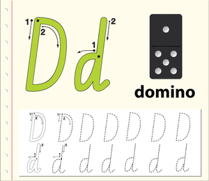 D is for Domino: Recognizing the Letter D