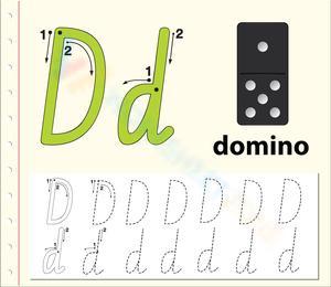 D is for Domino: Recognizing the Letter D