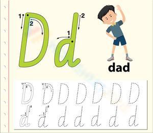 D is for Dad: Learning the Alphabet with D