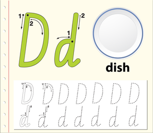 D is for Dish: Fun Letter D Learning Activity