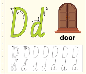 D is for Door: An Easy Way to Learn Letter D