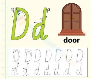D is for Door: An Easy Way to Learn Letter D