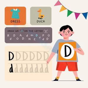 Learn Letter D: An Engaging Alphabet Worksheet