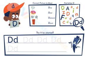 Free Printable Letter D Worksheet