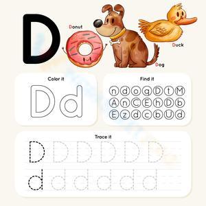 Color, Find, and Trace DD: Letter D Fun