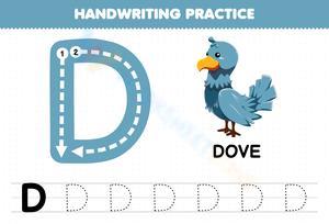 Letter D Writing Practice