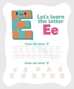 Learn the Letter EE: Interactive Worksheet