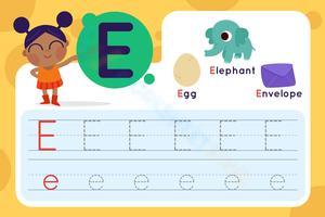 Letter EE Tracing: Handwriting Practice