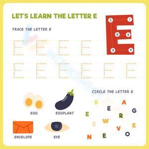 Learn the Letter E: Fun and Interactive