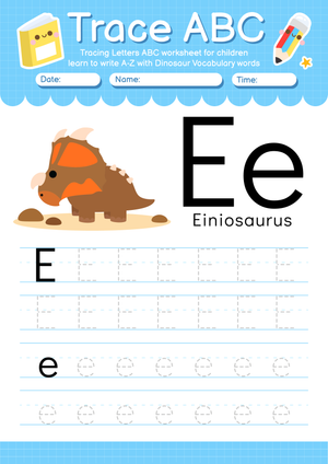 Trace ABC - Letter E
