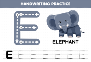 Handwriting Practice: Mastering Letter E