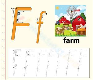 Letter F is for Farm: A Tracing Adventure