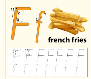 Letter F Tracing Worksheet | Printable Kindergarten ELA