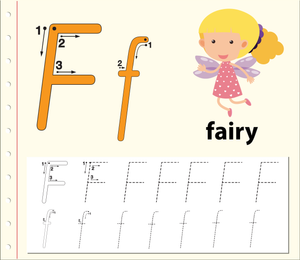 Printable Letter F Tracing Worksheet | Grade K
