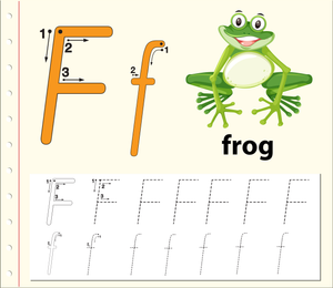 F is for Frog: Beginner Letter F Practice