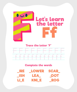Learn the Letter FF: Interactive Worksheet