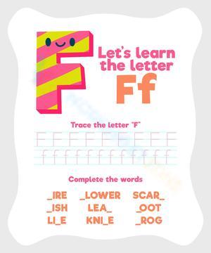 Learn the Letter FF: Interactive Worksheet