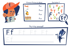 Essential Letter F Handwriting Practice | Grade K-1
