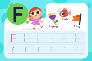 Letter F Tracing: Practice Handwriting