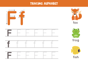 Letter F Tracing Worksheet | Essential Grade K Practice