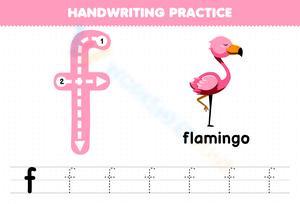 Letter F Handwriting Practice Worksheet