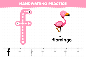 Letter F Handwriting Practice Worksheet