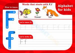 Learning the Letter F: Alphabet Worksheet