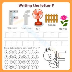 Writing the Letter F Worksheet