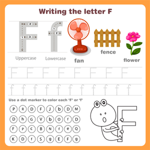 Writing the Letter F Worksheet