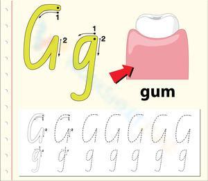 'G' is for Gum Worksheet