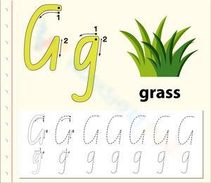'G' is for Grass Worksheet