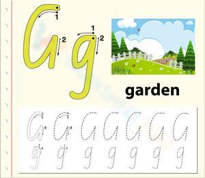 'G' is for Garden Worksheet