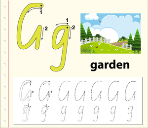 'G' is for Garden Worksheet