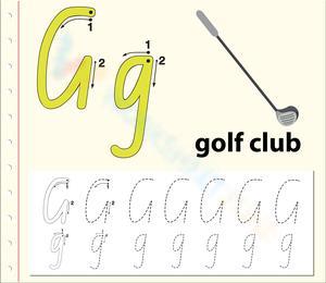 Swing into Cursive Letter G Tracing 