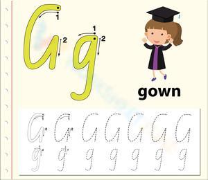 'G' is for Gown Worksheet