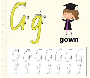 'G' is for Gown Worksheet