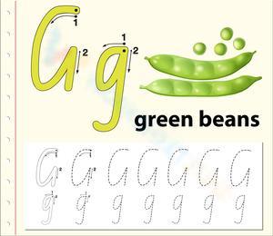 Printable Letter G for Tracing 